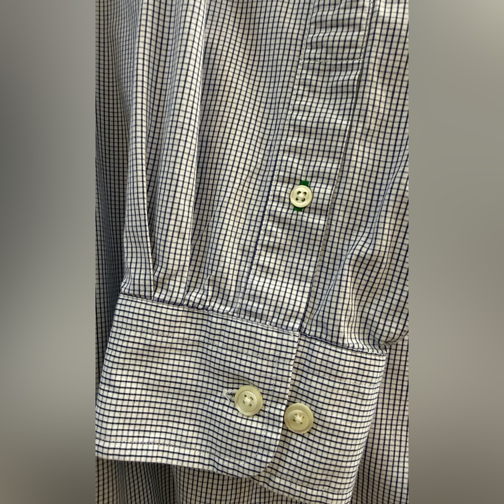 Tommy Hilfiger Crest Logo Vintage Button Down Shirt Size 17 L/XL - Picture 4 of 7